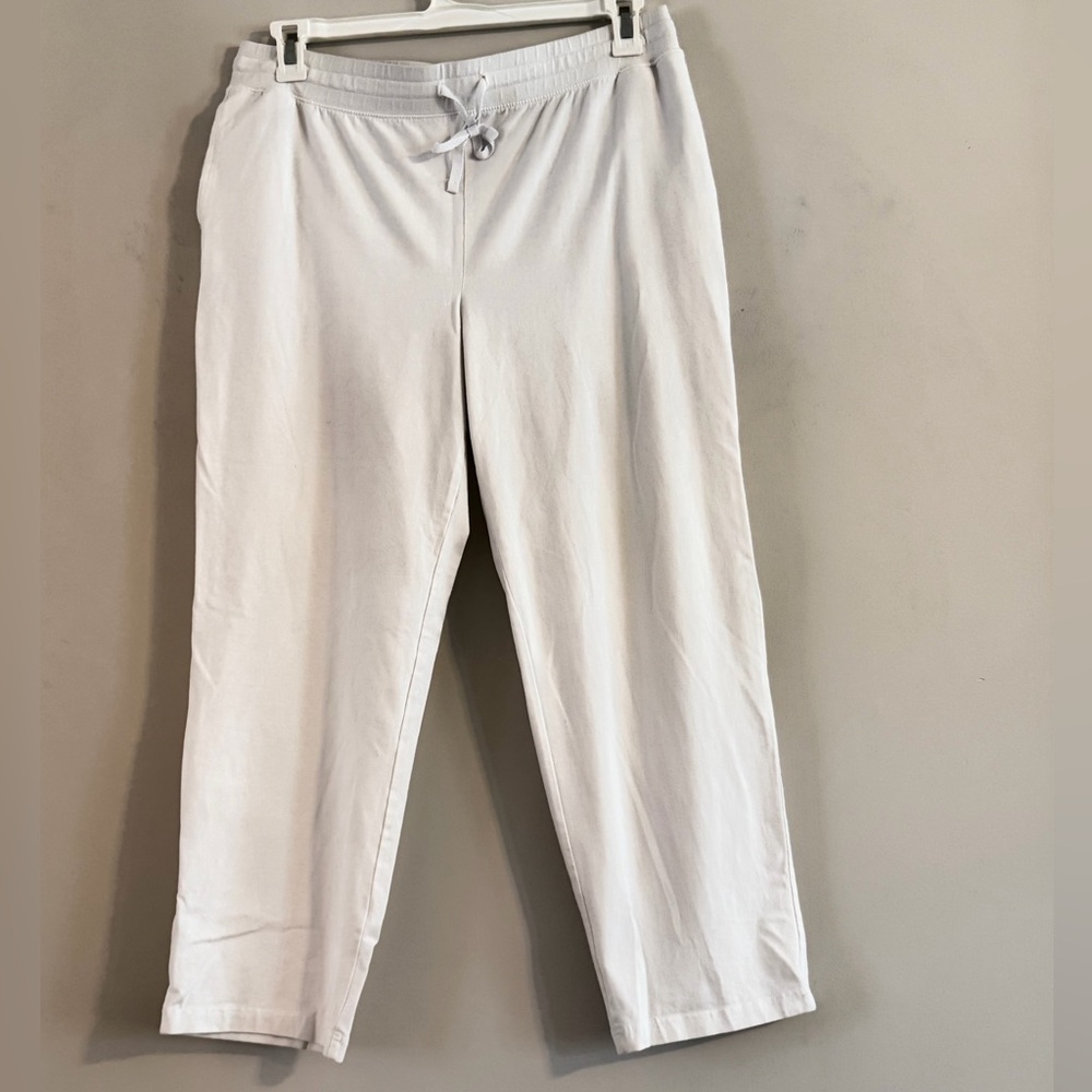 Karen Scott Women's White Trousers Size PXL